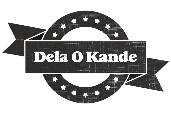 Dela O Kande grunge logo